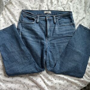 Madewell Perfect Vintage Classic Straight Jeans in Coldbrook Wash